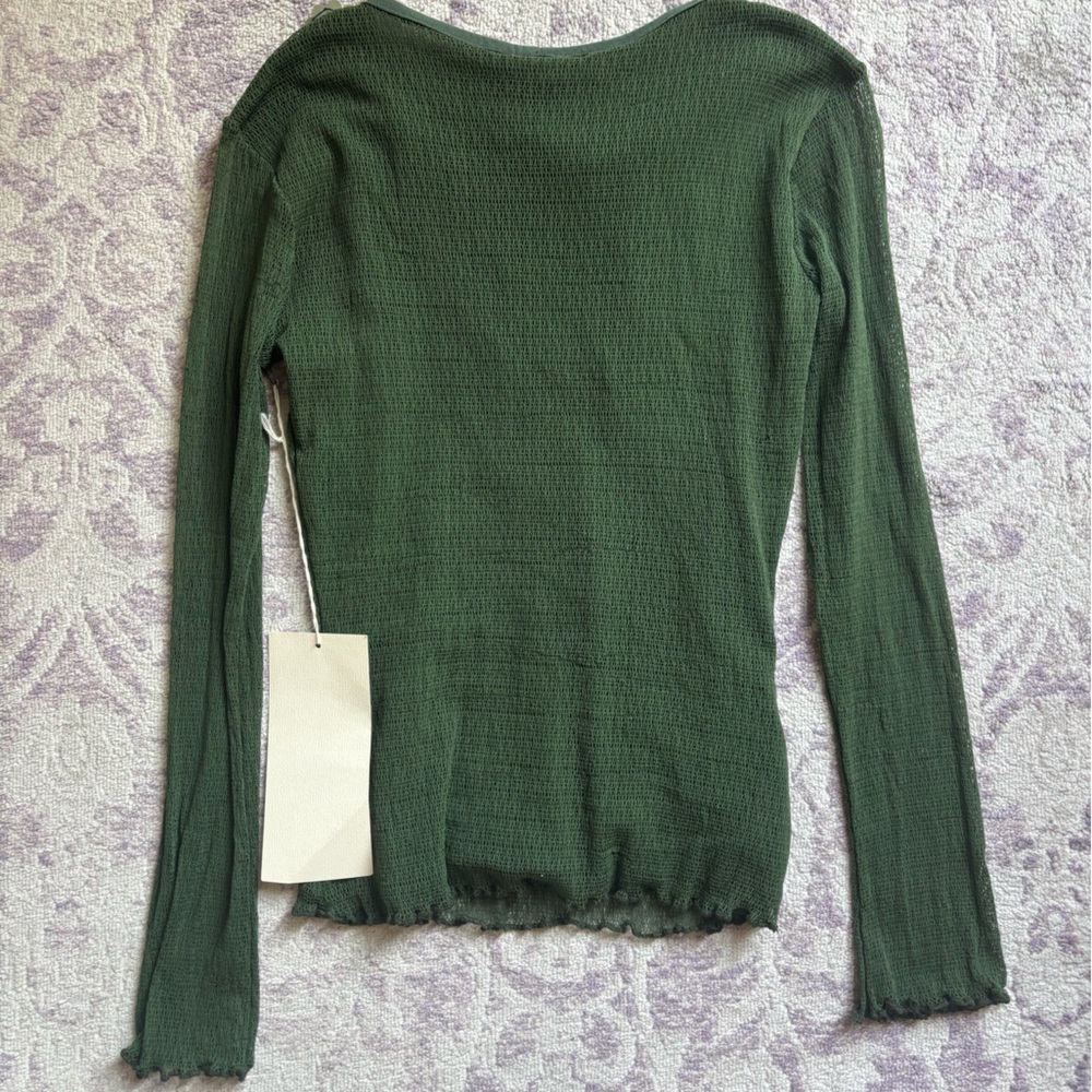 NWT Ann Ferriday mesh sequin top - Picture 4 of 4